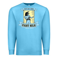 Ocean Blue fight milk classic Premium Sweatshirt - DesigneFamous