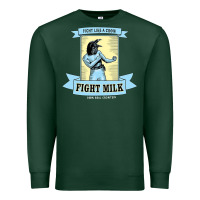 Sports Green fight milk classic Premium Sweatshirt - DesigneFamous