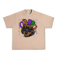 Burro mardi gras hat dachshund puppy Urban Heavy Tee - RanaPortraitStore