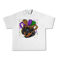Lunar Rock mardi gras hat dachshund puppy Urban Heavy Tee - RanaPortraitStore