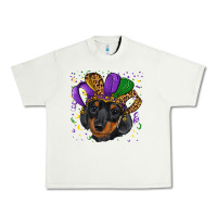Pistachio mardi gras hat dachshund puppy Urban Heavy Tee - RanaPortraitStore