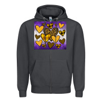 Smoke lakers hearts Zipper Hoodie - JahusDesignShop