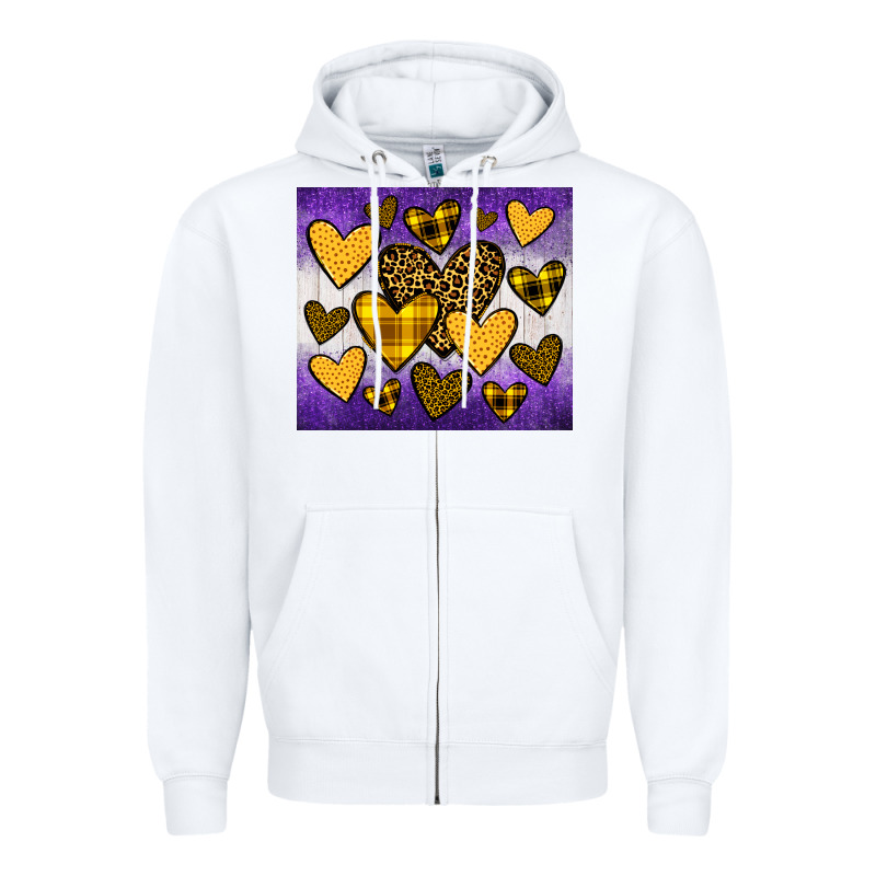 Lakers Hearts Zipper Hoodie by JahusDesignShop | Teevron