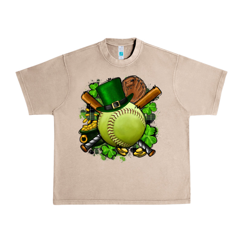 St.patrick's Day Softball Urban Heavy Tee by FaDigitalArtStudio | Teevron