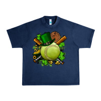 Navy st.patrick's day softball Urban Heavy Tee - FaDigitalArtStudio
