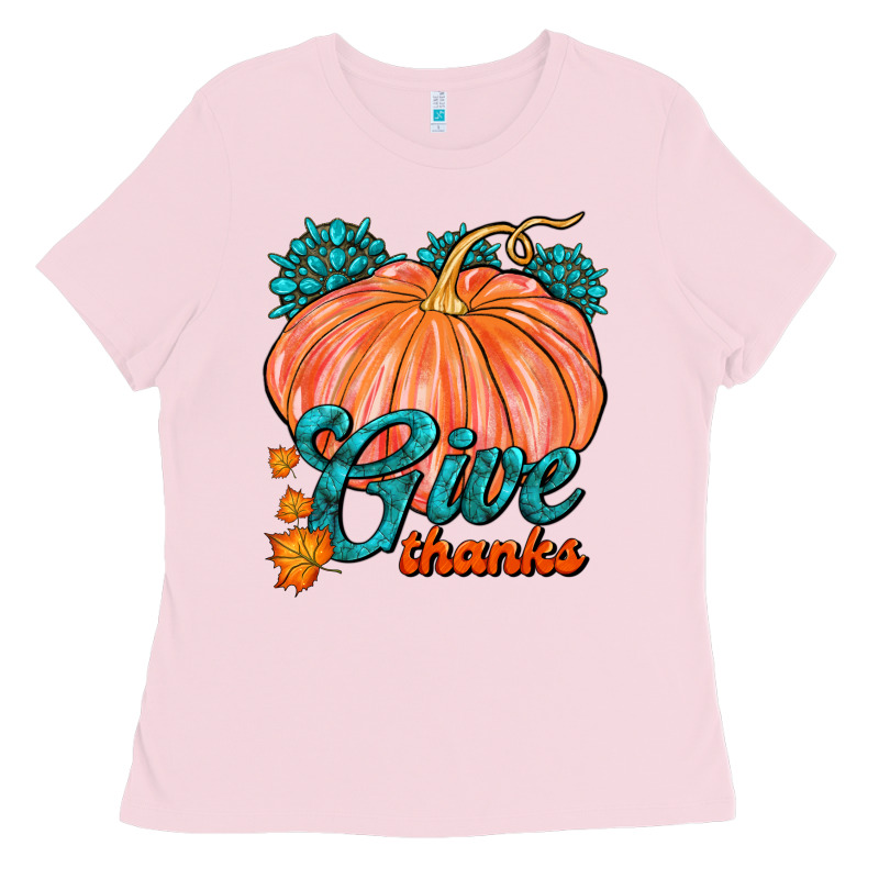 Give Thanks Ladies Tee by FaDigitalArtStudio | Teevron