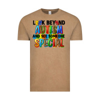 Vintage Coffee look beyond autism and see someone special Vintage Tee - FaDigitalArtStudio
