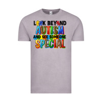 Vintage Zinc look beyond autism and see someone special Vintage Tee - FaDigitalArtStudio