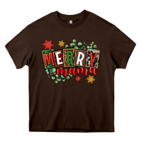 Chocolate Brown merry mama Heavy Core Tee - CowGirlArtShop
