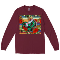Burgundy flamenco dancer tumbler Long Sleeve Tee - BundleAndBundleShop