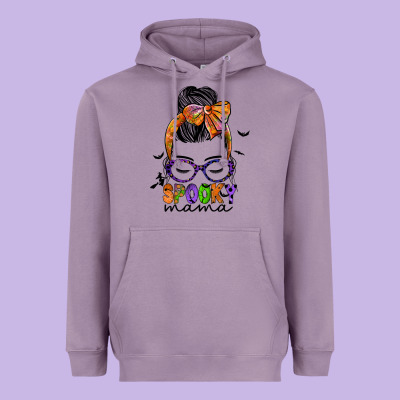Spooky Mama Heavyweight Hoodie Designed By Jahusdesignshop