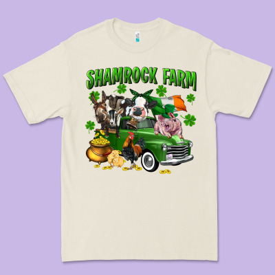 Shamrock Farm Premium Tee Designed By Cowgirlartshop
