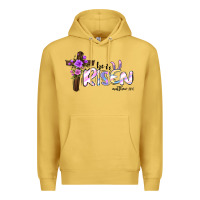 Antique Gold easter he is risen matthew 28 6 Premium Hoodie - Jasminsmagicworld