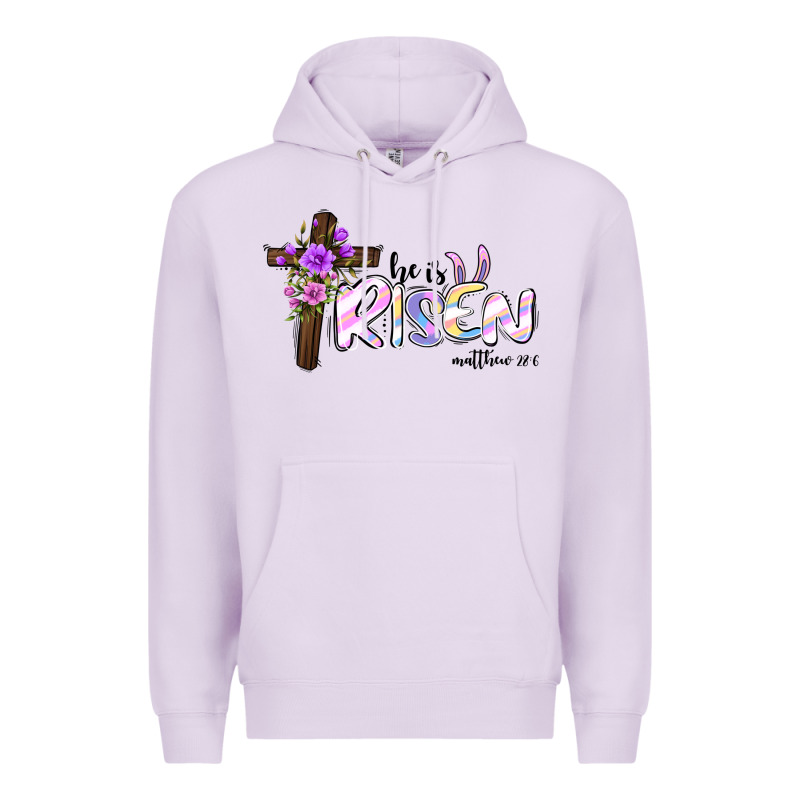 Easter He Is Risen Matthew 28 6 Premium Hoodie by Jasminsmagicworld | Teevron