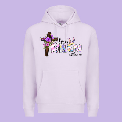 Easter He Is Risen Matthew 28 6 Premium Hoodie Designed By Jasminsmagicworld