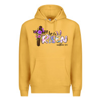 Mustard easter he is risen matthew 28 6 Premium Hoodie - Jasminsmagicworld