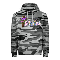 Slate Camo easter he is risen matthew 28 6 Premium Hoodie - Jasminsmagicworld