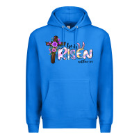True Royal easter he is risen matthew 28 6 Premium Hoodie - Jasminsmagicworld