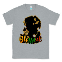 Heather Grey Blessed black history Classic Tee - HowdyJamesFarm