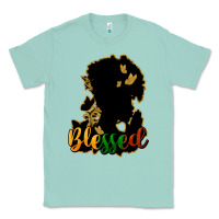 Seafoam Blessed black history Classic Tee - HowdyJamesFarm