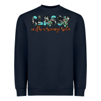 Navy classy with a savage side Heavyweight Sweatshirt - JahusDesignShop