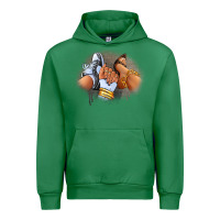 Emerald Sneaker and heel afro woman Urban Hoodie - RanaPortraitStore