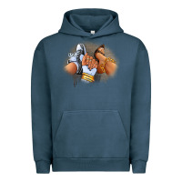 Pigment Midnight Navy Sneaker and heel afro woman Urban Hoodie - RanaPortraitStore
