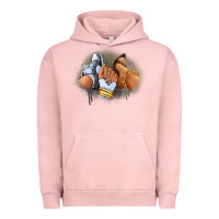Pigment Salmon Sneaker and heel afro woman Urban Hoodie - RanaPortraitStore