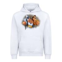 White Sneaker and heel afro woman Urban Hoodie - RanaPortraitStore