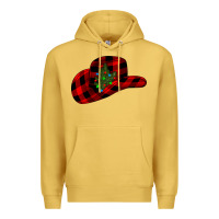 Antique Gold cowboy christmas Premium Hoodie - CowhideDigitalArt