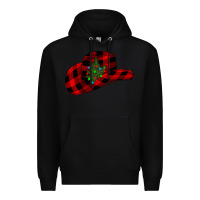 Black cowboy christmas Premium Hoodie - CowhideDigitalArt