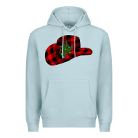 Blue Mist cowboy christmas Premium Hoodie - CowhideDigitalArt