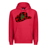 Cardinal cowboy christmas Premium Hoodie - CowhideDigitalArt