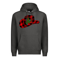Charcoal Heather cowboy christmas Premium Hoodie - CowhideDigitalArt