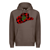 Coffee cowboy christmas Premium Hoodie - CowhideDigitalArt