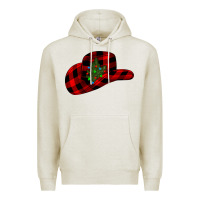Oatmeal Heather cowboy christmas Premium Hoodie - CowhideDigitalArt