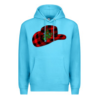 Ocean Blue cowboy christmas Premium Hoodie - CowhideDigitalArt