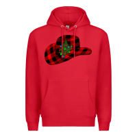Red cowboy christmas Premium Hoodie - CowhideDigitalArt