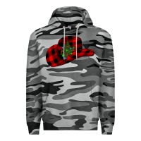 Slate Camo cowboy christmas Premium Hoodie - CowhideDigitalArt
