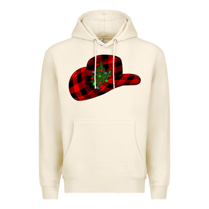 Cowboy Christmas Premium Hoodie by CowhideDigitalArt | Teevron