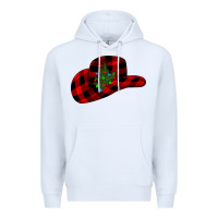 White cowboy christmas Premium Hoodie - CowhideDigitalArt