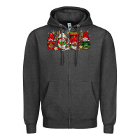 Charcoal Heather christmas mexican gnomies coffee Zipper Hoodie - JahusDesignShop