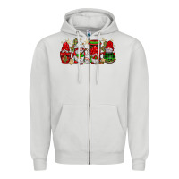 Dove Grey christmas mexican gnomies coffee Zipper Hoodie - JahusDesignShop