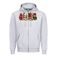 Heather Grey christmas mexican gnomies coffee Zipper Hoodie - JahusDesignShop