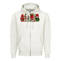 Oatmeal Heather christmas mexican gnomies coffee Zipper Hoodie - JahusDesignShop