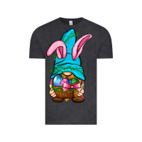 Vintage Black Easter Wicker Basket Gnome Vintage Tee - BundleAndBundleShop