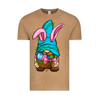 Easter Wicker Basket Gnome Vintage Tee | Teevron