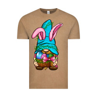 Vintage Coffee Easter Wicker Basket Gnome Vintage Tee - BundleAndBundleShop