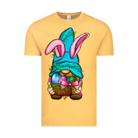 Vintage Mustard Easter Wicker Basket Gnome Vintage Tee - BundleAndBundleShop
