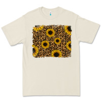 Bone leopard sunflowers background Premium Tee - RanaPortraitStore